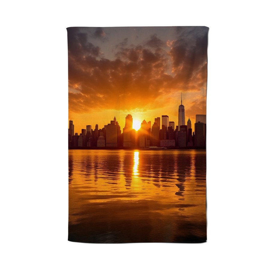Sunrise In The City Tea Towel