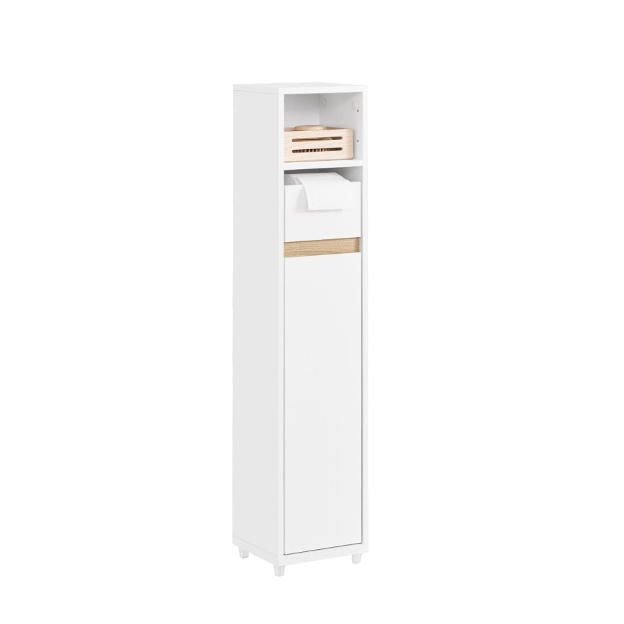 Click to view product details and reviews for Sobuy Bzr151 W Bathroom Cabinet For Narrow Spaces Slim Bathroom Storage Unit With Adjustable Shelves And Drawers Free Standing Storage Cupboard Fo.