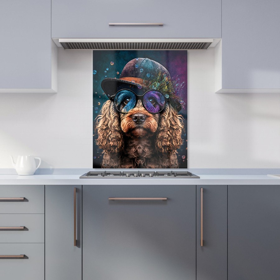Click to view product details and reviews for Cockapoo Dog Face Splashart Kitchen Splashback W600mm X H750mm.