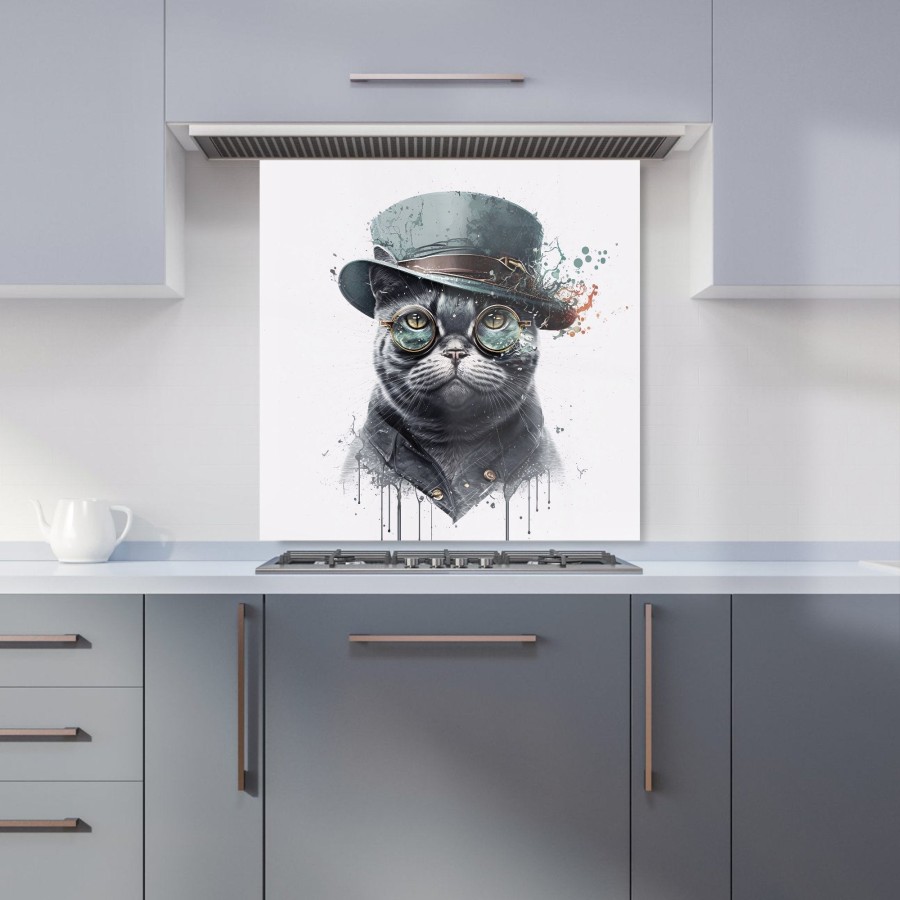 Click to view product details and reviews for British Shorthair Cat Splashart Kitchen Splashback W600mm X H600mm.