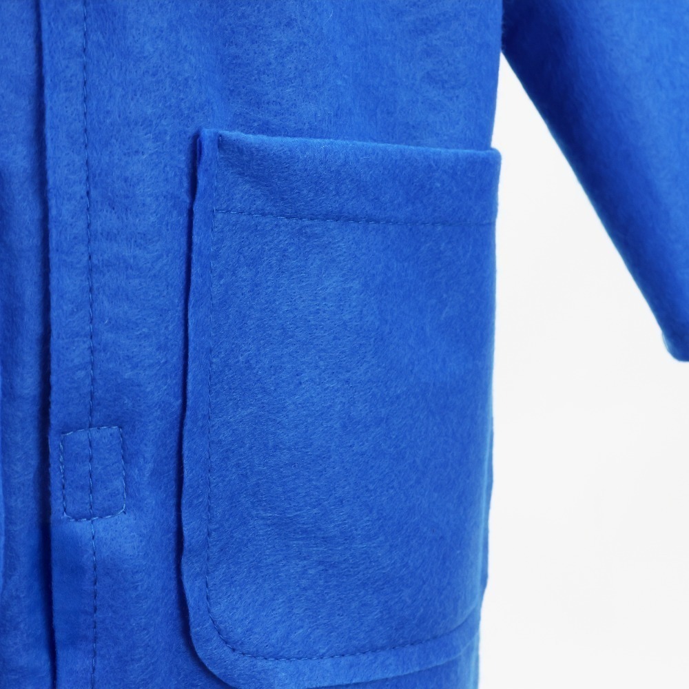 Kids Mischievous Rabbit Costume | 4 Pcs | Blue Jacket, Ears, Tail & Grey Face Paint