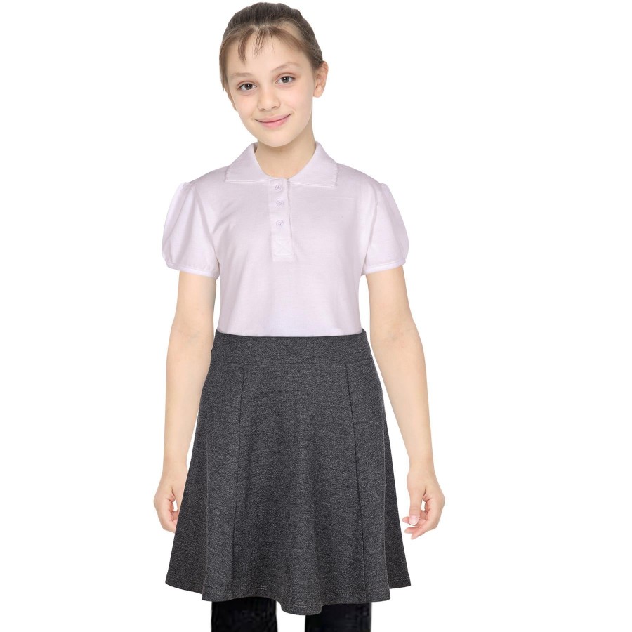 Click to view product details and reviews for Kids Girls Plain School Uniform Skirt Elasticated Fit Summer Skater Skirts 11 12 Years Grey.
