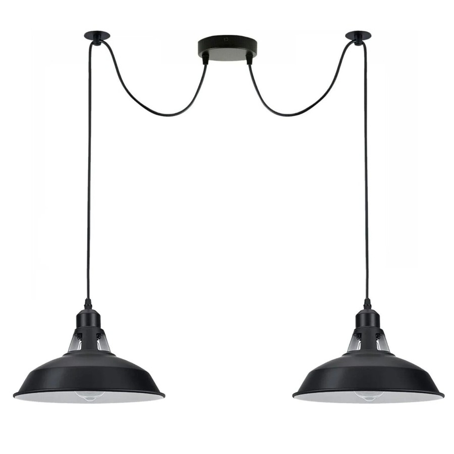 Click to view product details and reviews for 1 2 Way Retro Vintage Chandelier Ceiling Spider Light Industrial Pendant Lamp E274945 Double Light No.