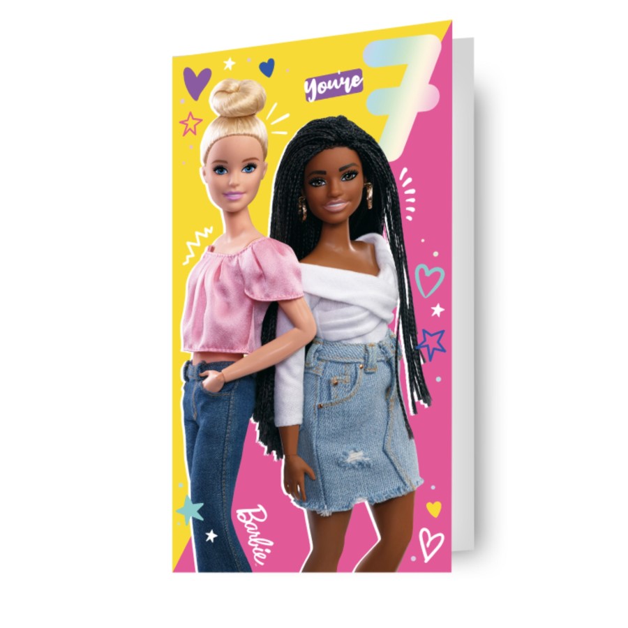Barbie Age 7 Birthday Card