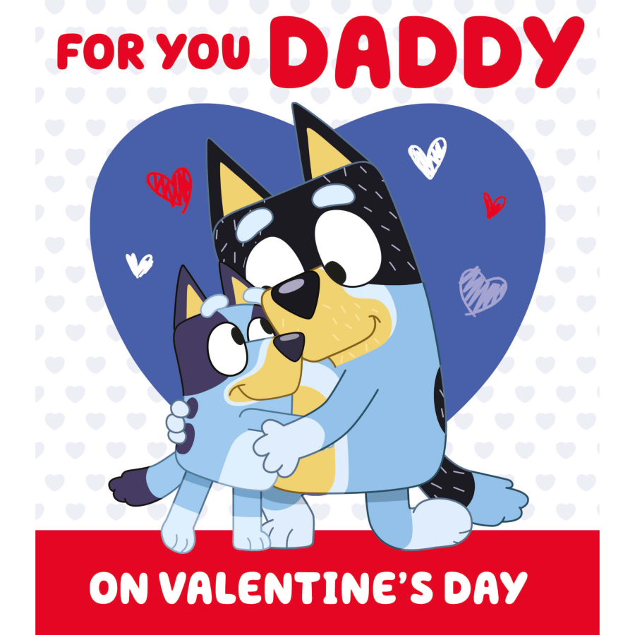 Click to view product details and reviews for Bluey Daddy Valentines Day Card.