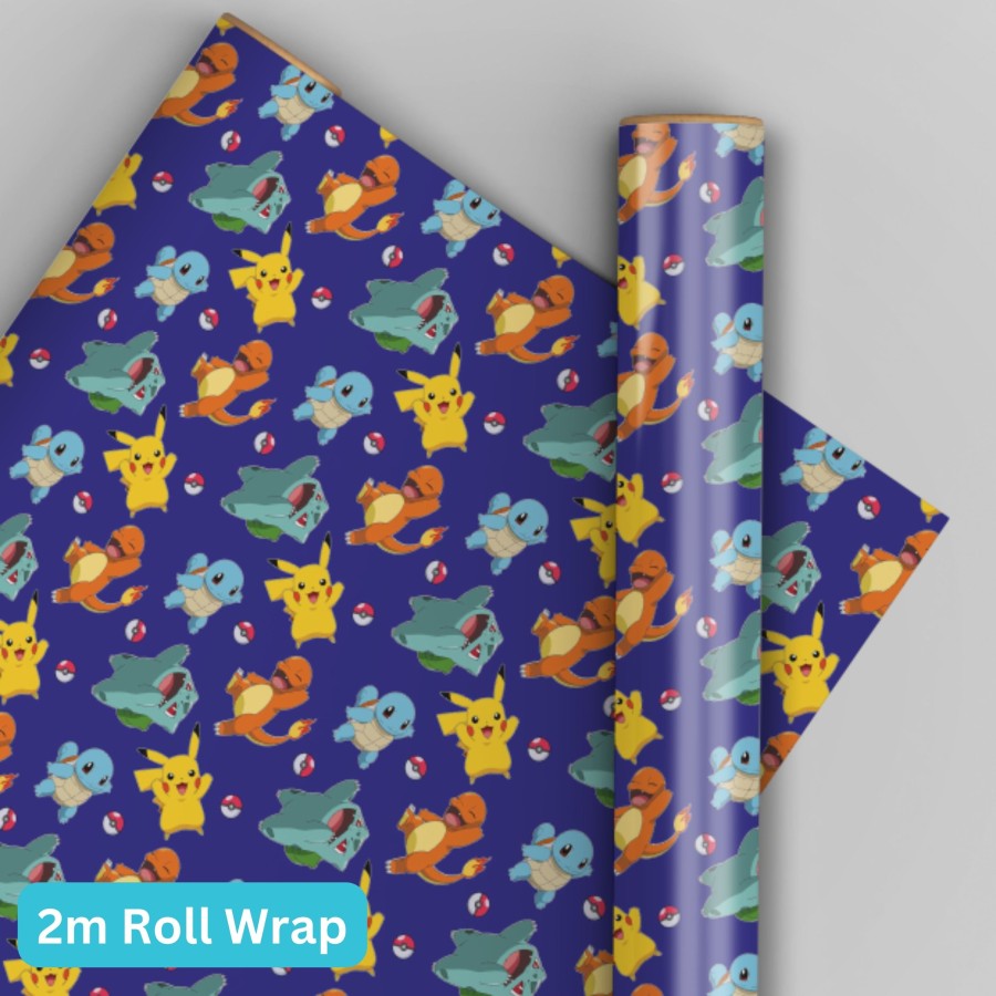 Pokemon 2M Roll Wrapping Paper