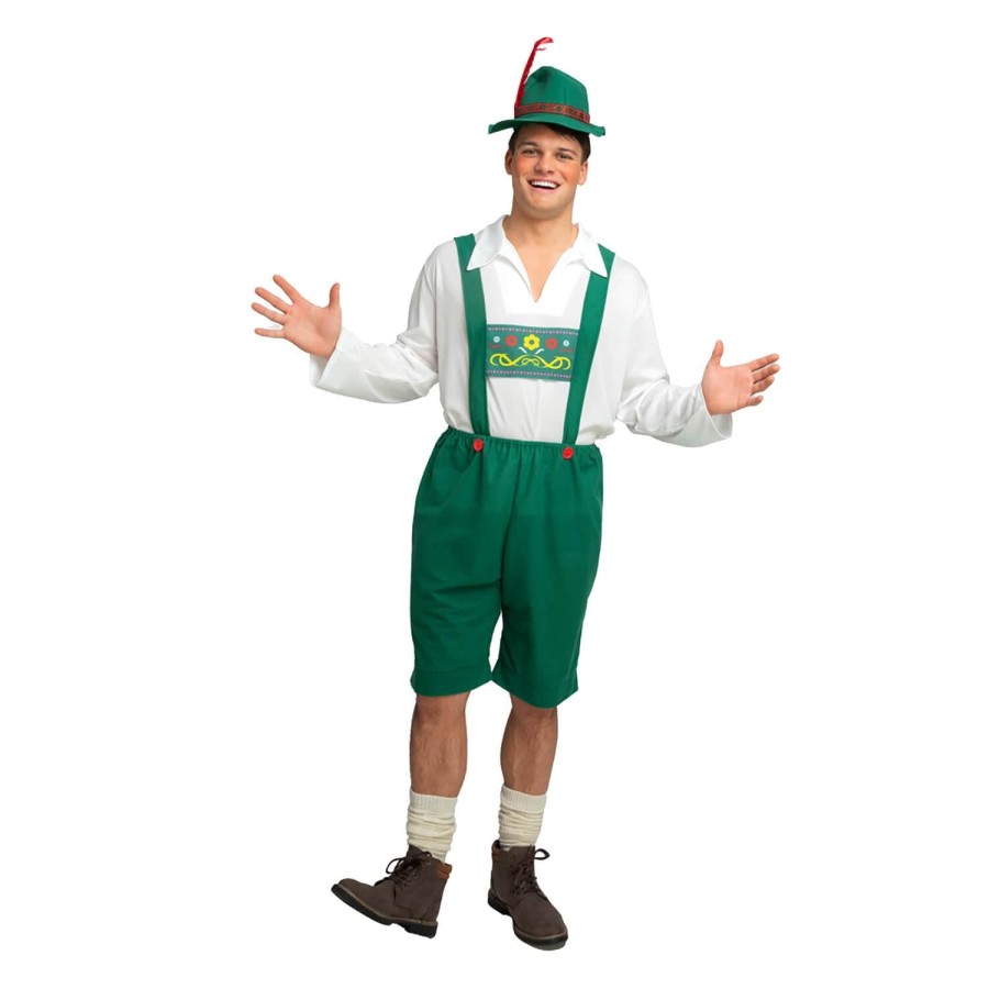 Mens Bavarian Beer Guy Green German Oktoberfest Fancy Dress