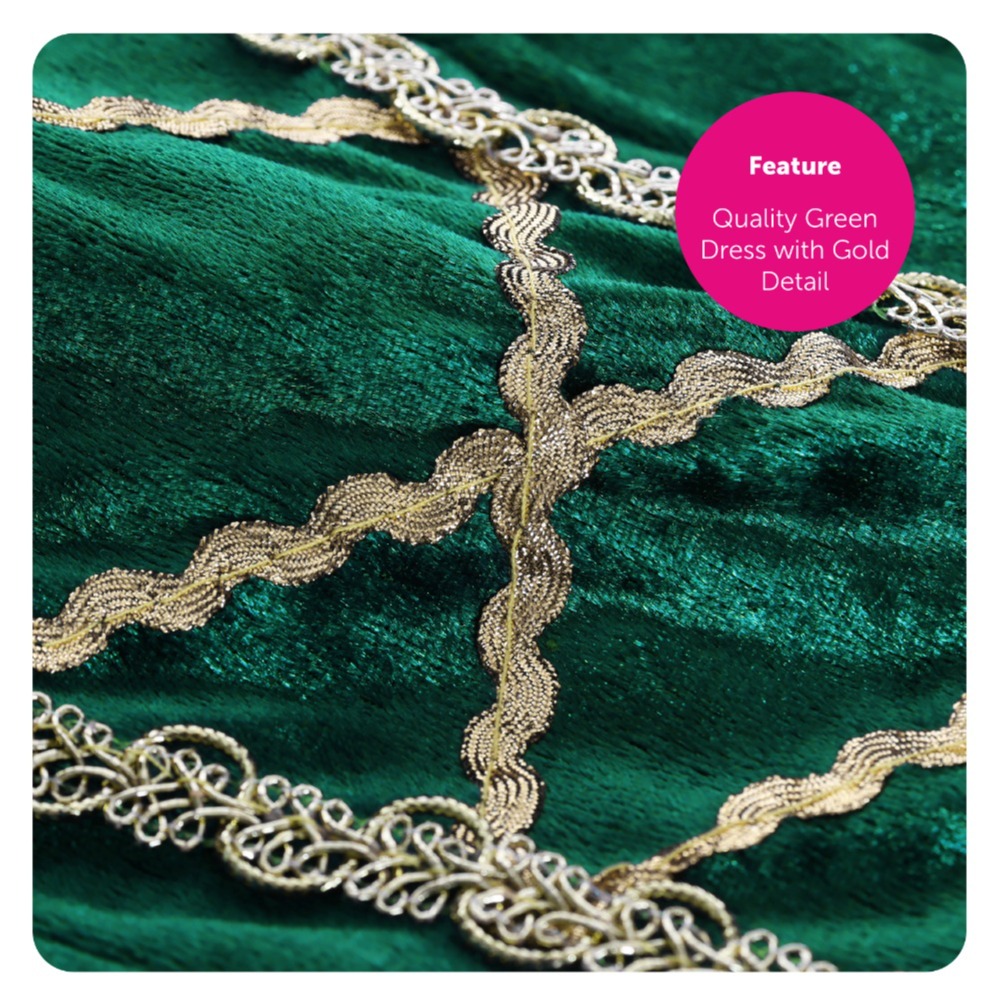 Girls Green Princess Ogre Costume