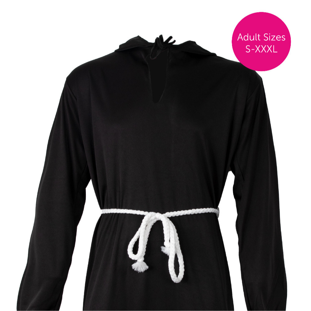Adults Black Monk Costume