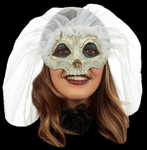 Mask Eye Day of the Dead Catrina & Veil