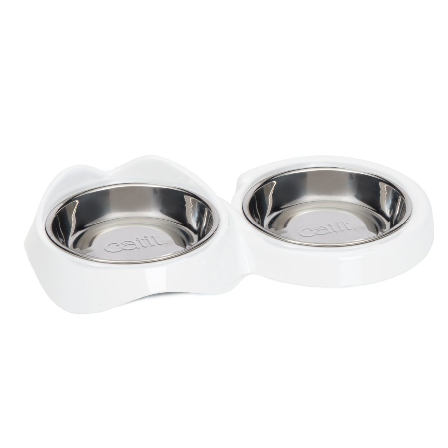 Click to view product details and reviews for Catit Pixi Feeding Dishes Double Dish.