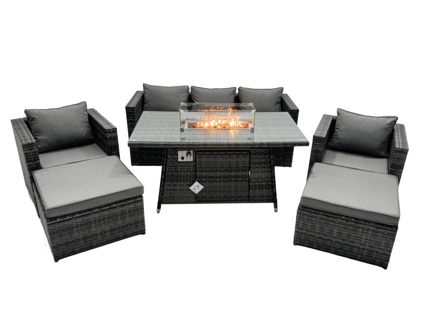 Click to view product details and reviews for Fimous Rattan Garden Furniture Firepit Dining Set 7 Seater Lounge Sofa Table Set With 2 Big Footstool. Click to view product details and reviews for Fimous Rattan Garden Furniture Firepit Dining Set 7 Seater Lounge Sofa Table Set With 2 Big Footstool.