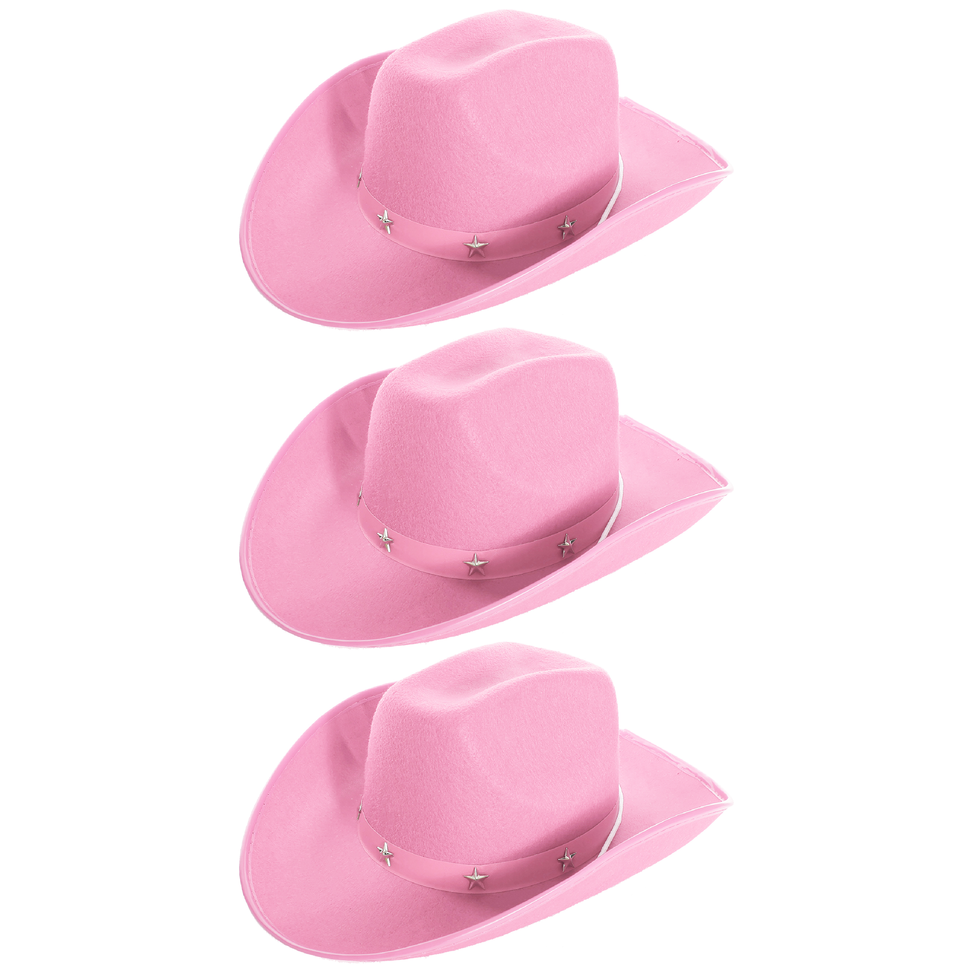 Click to view product details and reviews for Childs Pink Studded Cowboy Hat Pack Of 3.