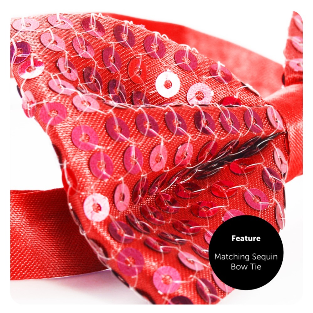 Red Accessory Set - Sequin Trilby & Bow Tie