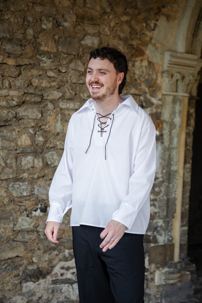 Adults White Gothic Shirt