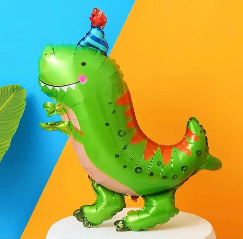 Cute Dinosaur Foil Balloon - Self-Sealing, Reusable Party Decor