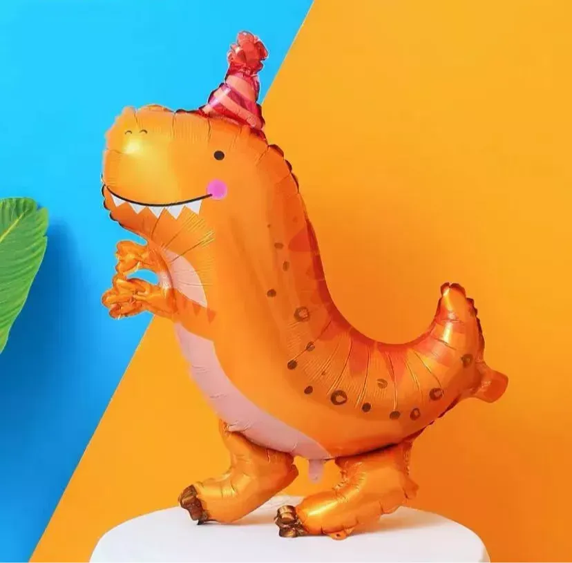 Cute Dinosaur Foil Balloon - Self-Sealing, Reusable Party Decor