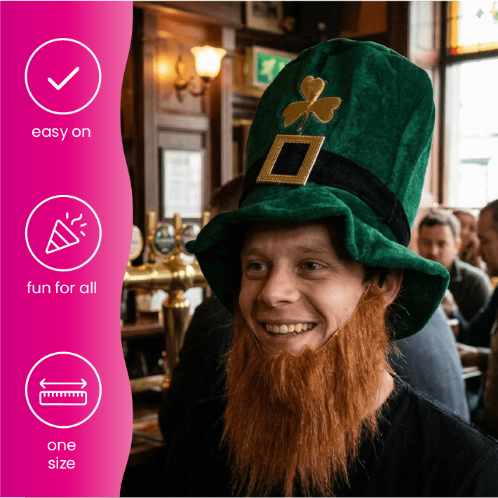 Irish Leprechaun Hat with Beard