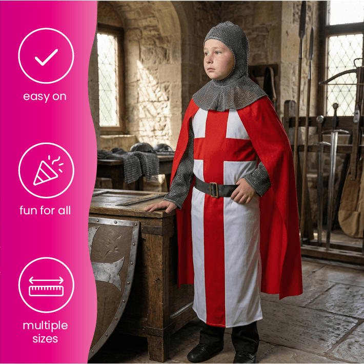 Boys St Georges Knight Medieval King