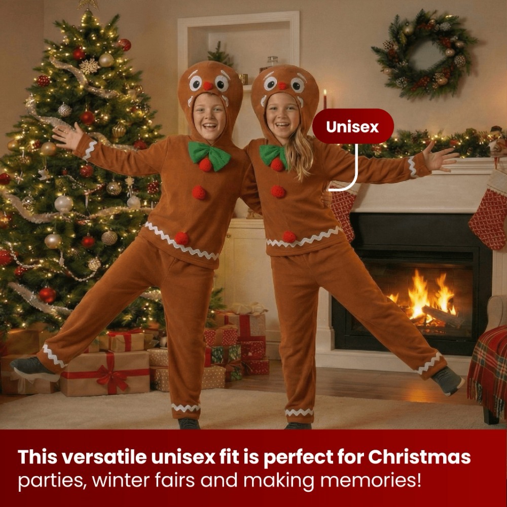 Girls Gingerbread Man Costume