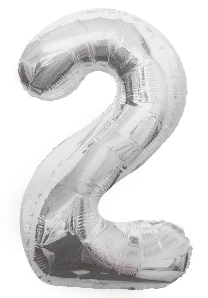 Click to view product details and reviews for 2 Silver 34 Numeral Balloon.