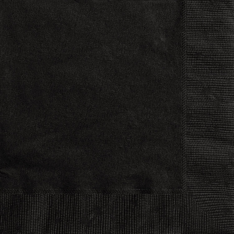 Click to view product details and reviews for 20 Midnight Black Luncheon Napkins.