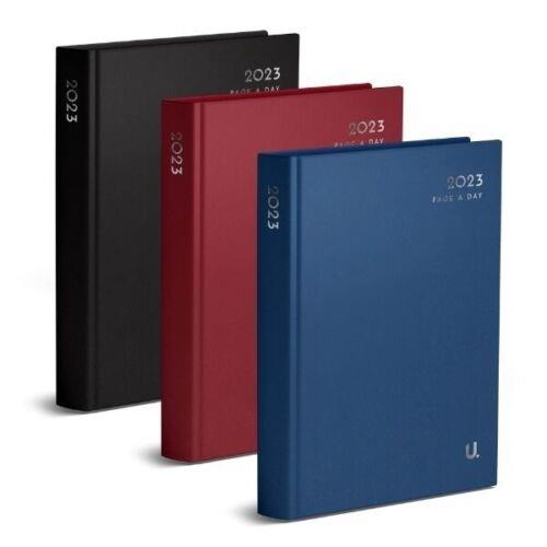 2023 A4 Day To Page Diary Full Page Hardback Casebound Appointment Academic Day Plan With Hourly Slots Includes Information Planner Organiser For Student, Teacher, Home, Office, Business Daily Plan Half Page Weekend