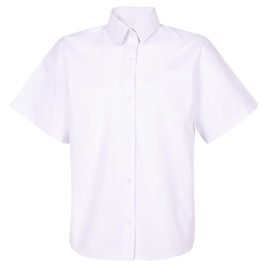 Click to view product details and reviews for Kids Girls School Uniform Shirt Soft Feel Shorts Sleeves Easy Iron School Shirts 11 12 Years White.