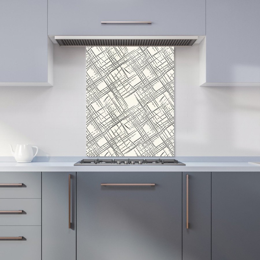 Click to view product details and reviews for Monochrome Distressted Pattern Kitchen Splashback W600mm X H750mm.