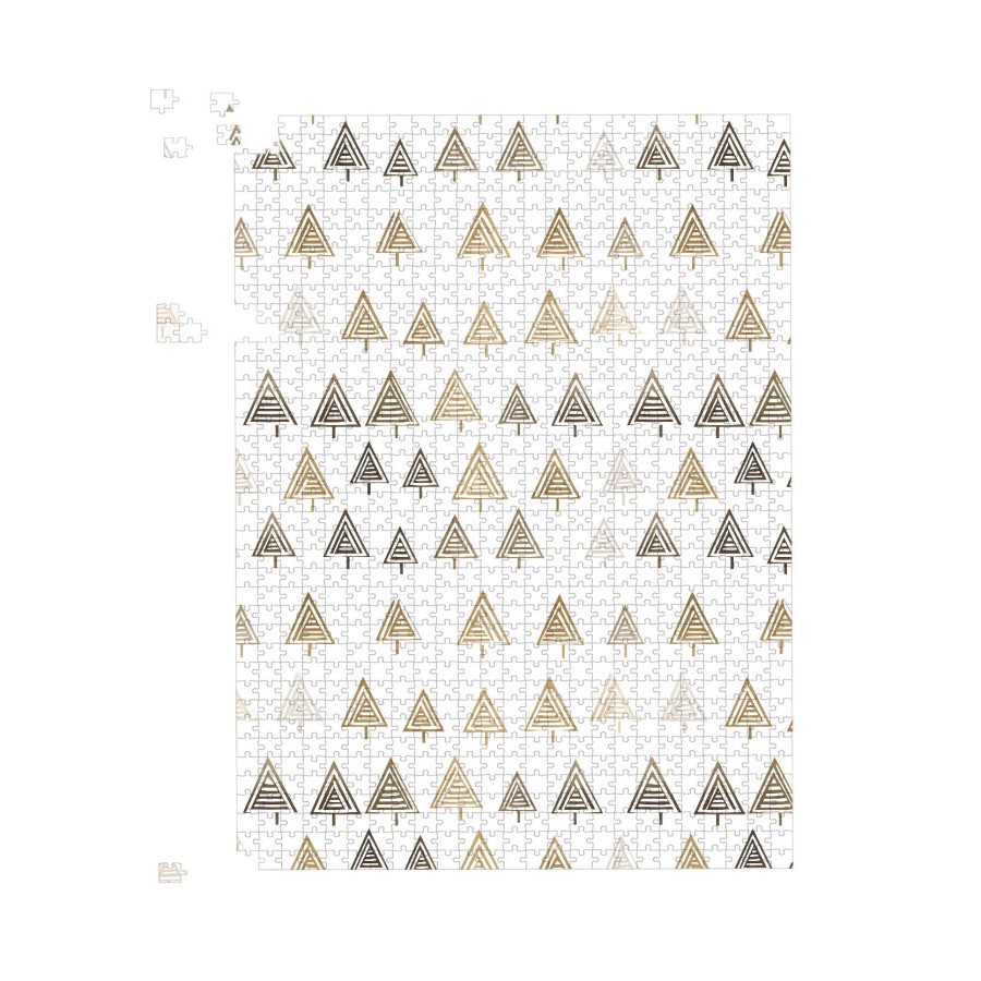 Geometric Christmas Tree Pattern Jigsaw Puzzle