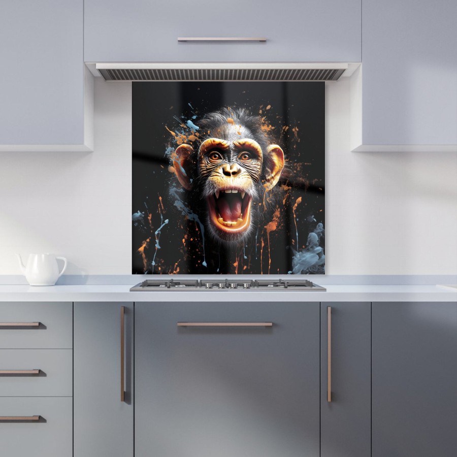 Click to view product details and reviews for Monkey Face Splashart Kitchen Splashback W600mm X H600mm.