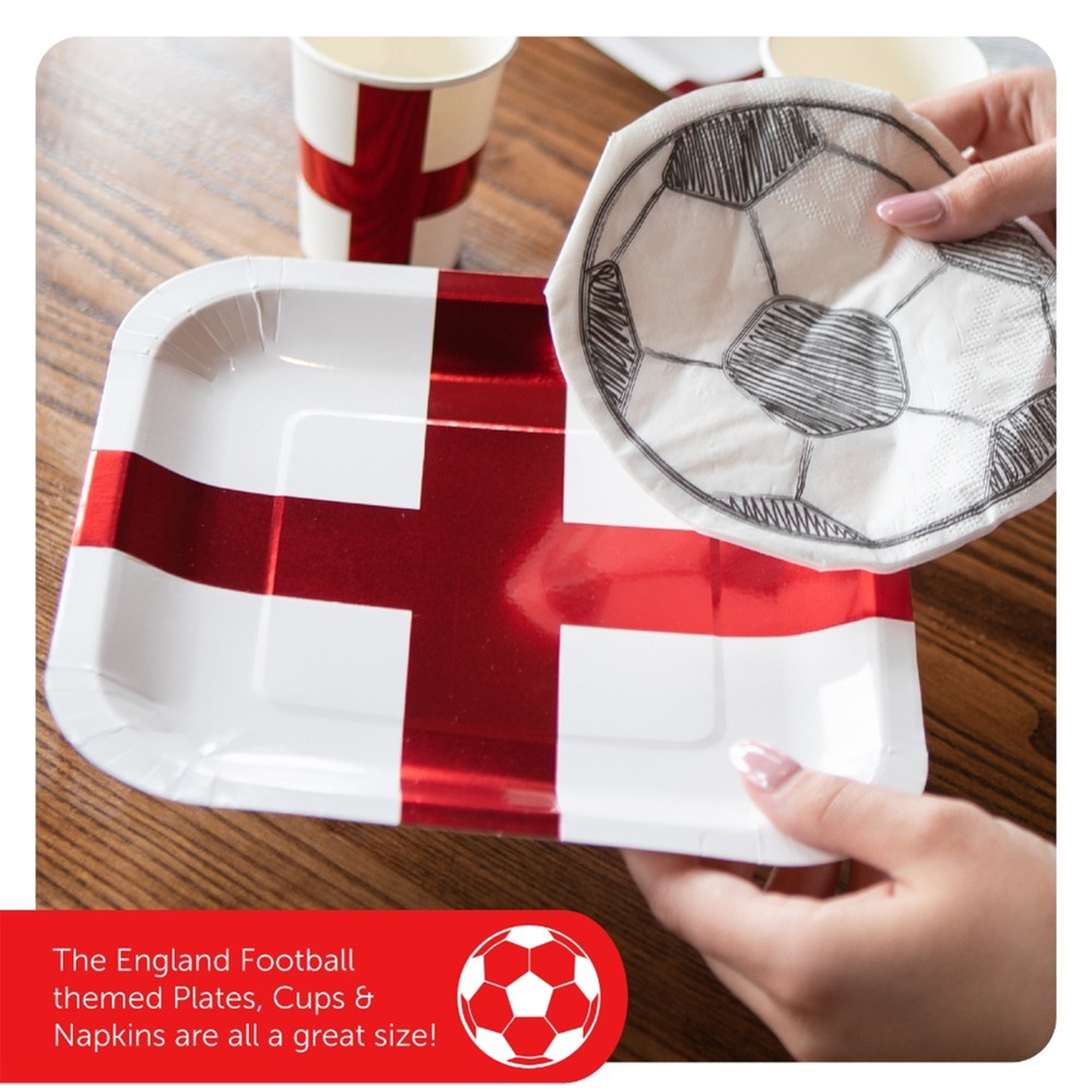 40 Piece England Euros Party Set