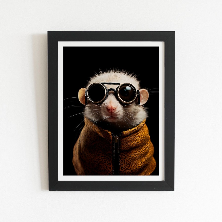 Click to view product details and reviews for Realistic Doormouse Art Prints 8 X 10 Black Frame.