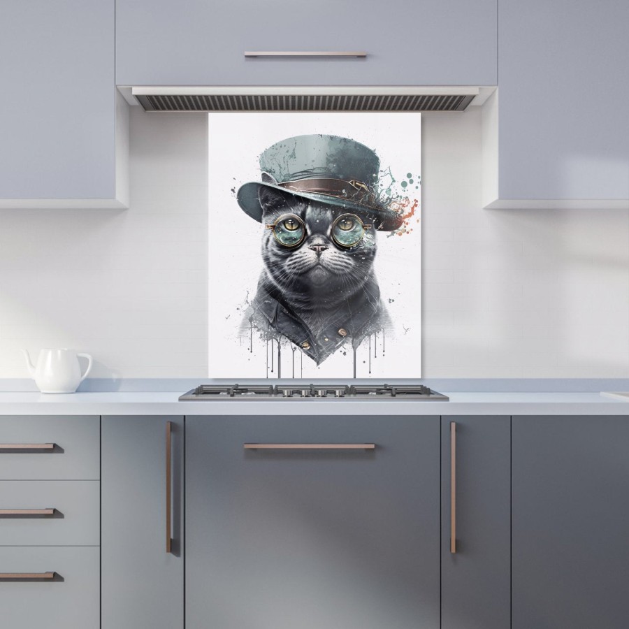 Click to view product details and reviews for British Shorthair Cat Splashart Kitchen Splashback W600mm X H750mm.