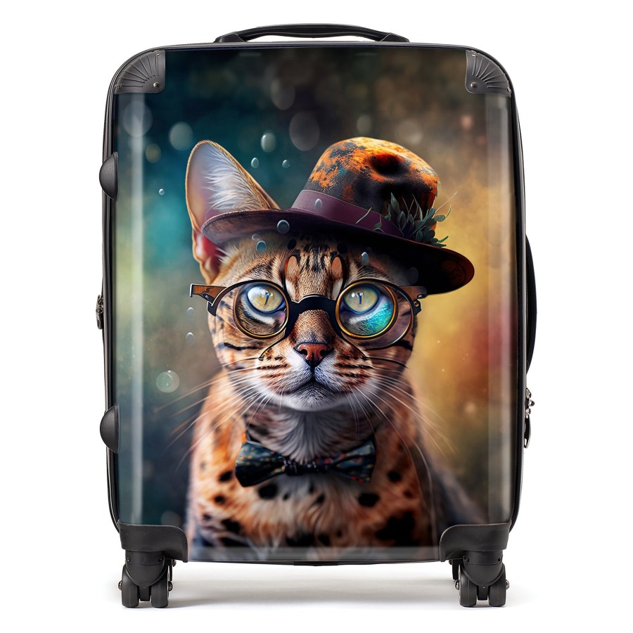 Click to view product details and reviews for Bengal Cat Face Splashart Suitcase Large.