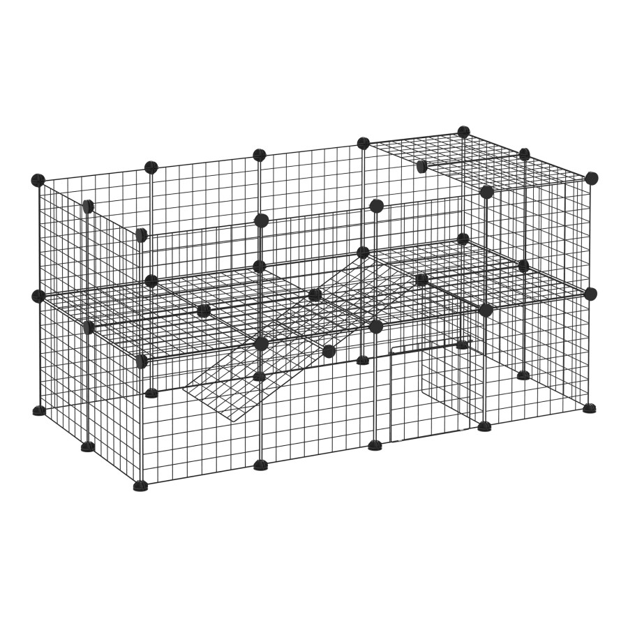 PawHu DIY Pet Playpen 36 Panel for Rabbit Guinea Pig Chinchilla Hedgehog
