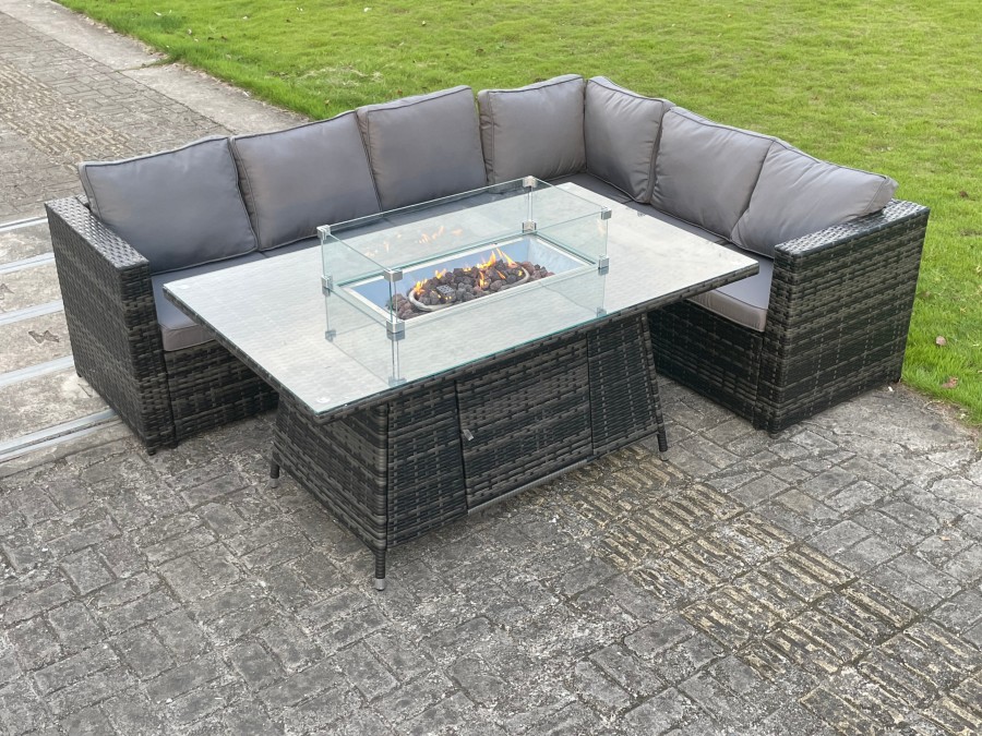 Click to view product details and reviews for Fimous Outdoor Rattan Garden Corner Sofa Set Garden Furniture Gas Fire Pit Table Dining Sets Gas Heater Lounge Dark Grey 6 Seater. Click to view product details and reviews for Fimous Outdoor Rattan Garden Corner Sofa Set Garden Furniture Gas Fire Pit Table Dining Sets Gas Heater Lounge Dark Grey 6 Seater.