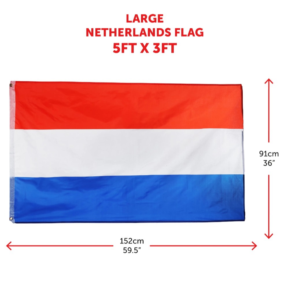 Large 5 x 3ft Netherlands Flag