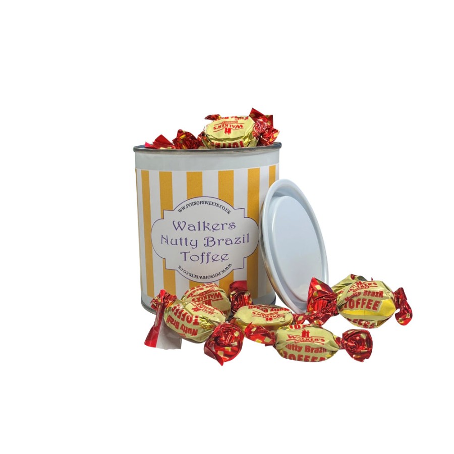 250g Paint Pot Tin Of Walkers Individually Wrapped Mint Toffees, Can Be Personalised - View #2