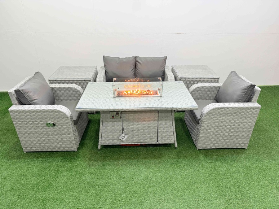 Click to view product details and reviews for Fimous Light Grey Pe Wicker Rattan Garden Furniture Set Sofa Set Reclining Chair Firepit Dining Table 4 Seater With 2 Side Table. Click to view product details and reviews for Fimous Light Grey Pe Wicker Rattan Garden Furniture Set Sofa Set Reclining Chair Firepit Dining Table 4 Seater With 2 Side Table.