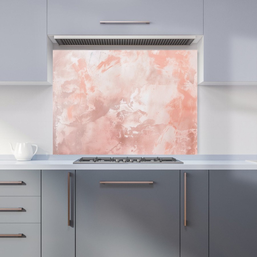 Click to view product details and reviews for Minimalistic Pink Grunge Effect Kitchen Splashback W900mm X H650mm.