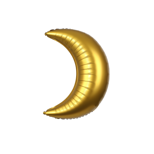 Click to view product details and reviews for 26 Crescent Half Moon Foil Balloon.