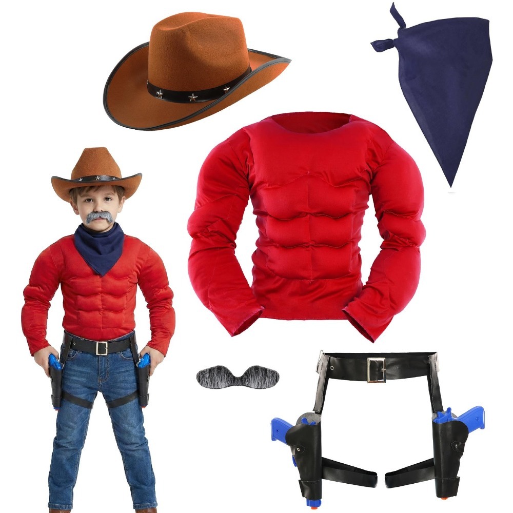 Click to view product details and reviews for Boys Desperate Dan Costume 5 Pcs Muscle Chest Hat Bandana Gun Holster Tash Standard. Click to view product details and reviews for Boys Desperate Dan Costume 5 Pcs Muscle Chest Hat Bandana Gun Holster Tash Standard.