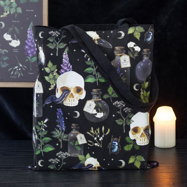 Click to view product details and reviews for Venom Vines Print Polycotton Tote Bag.