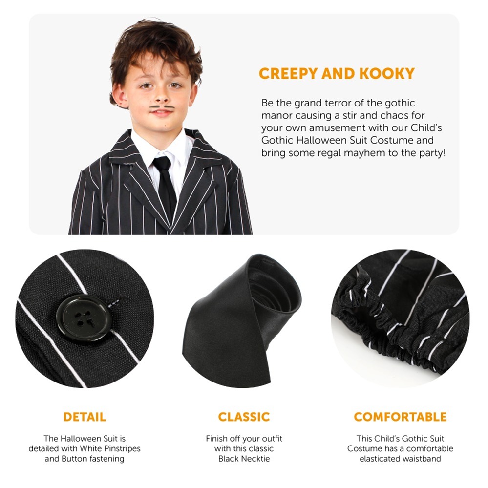Boys Gomez Addams Costume