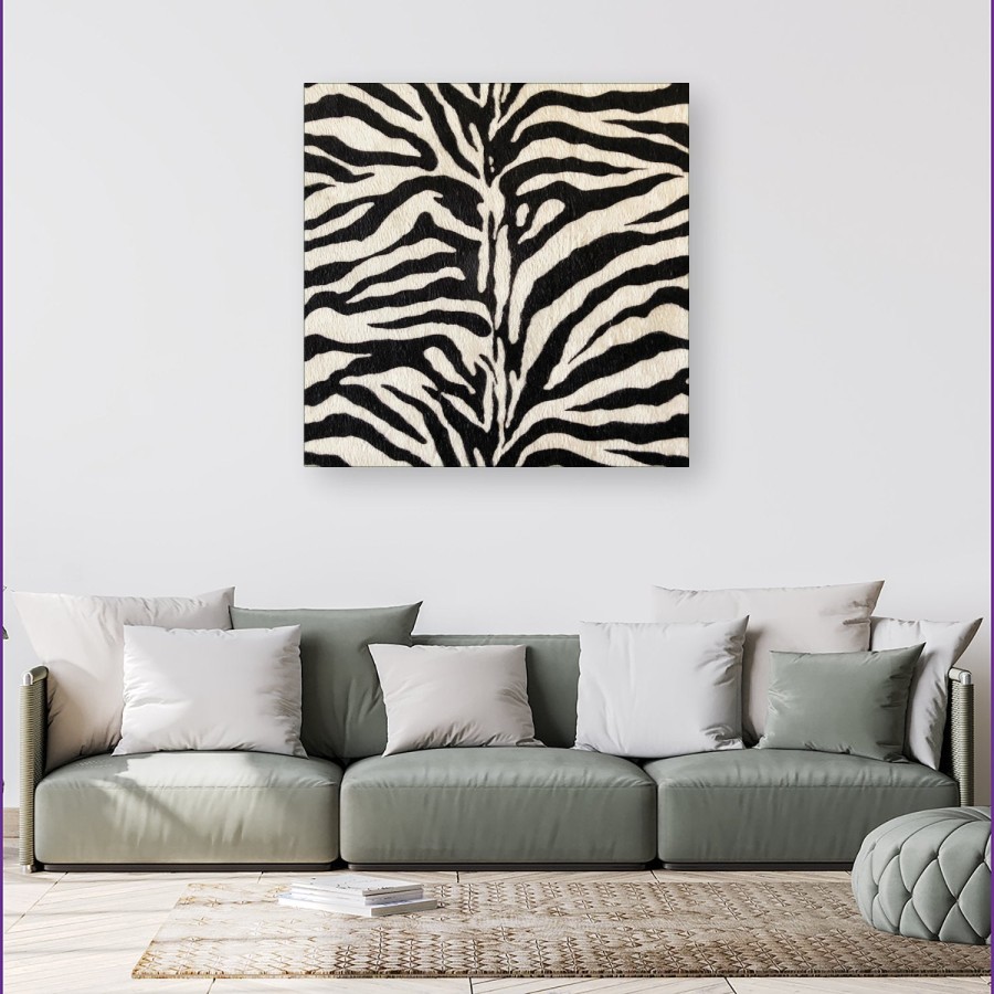 Click to view product details and reviews for White Tiger Print Canvas Small 10 X 10.