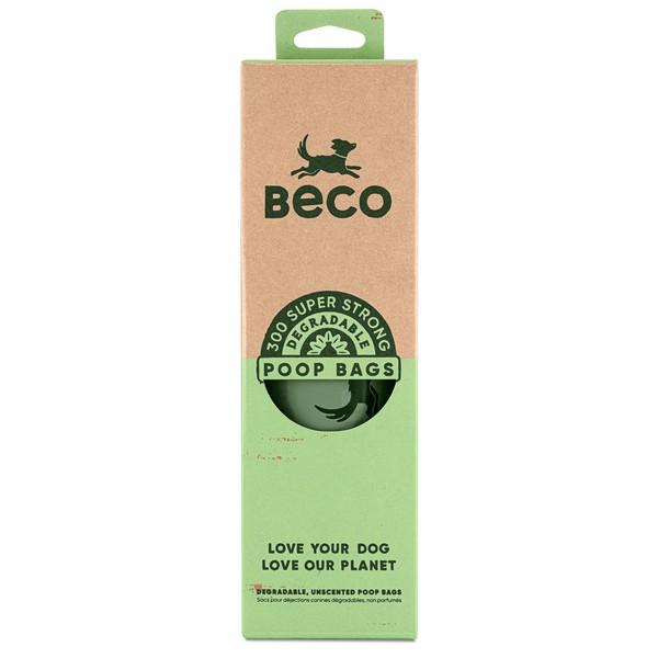 Beco Unscented Degradable 300 Poop Bags Xl Roll