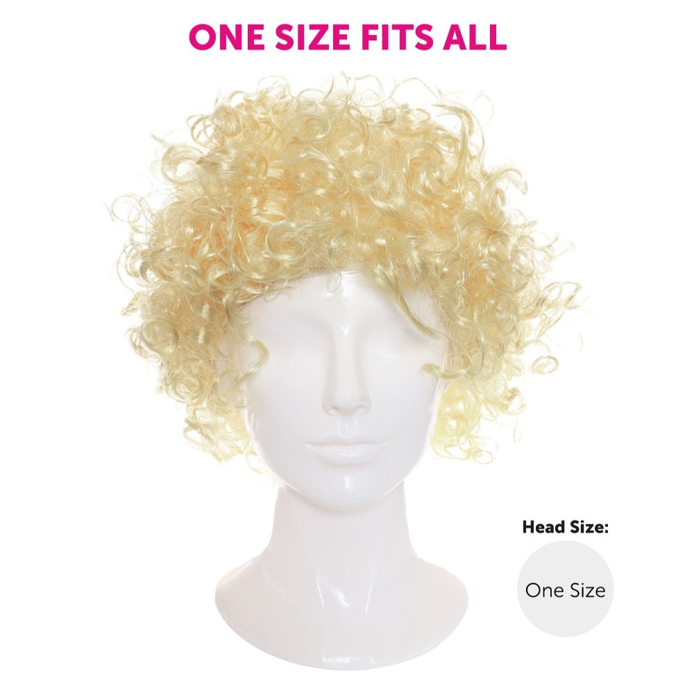 70's Cop Accessories Set with Blonde Wig