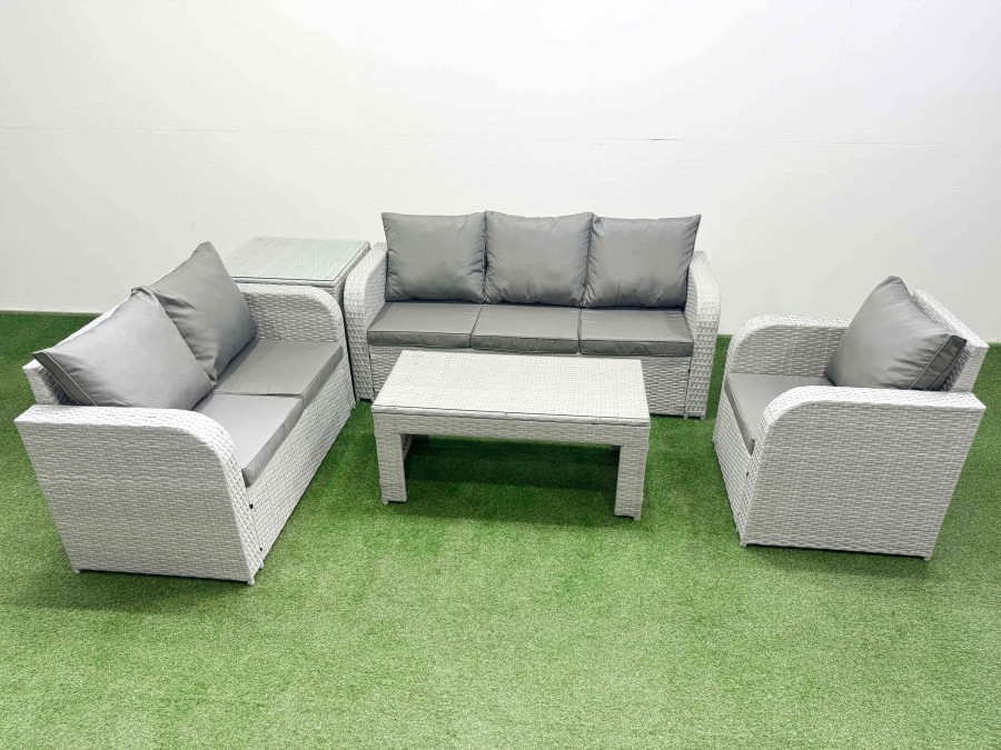 Click to view product details and reviews for Fimous Patio Pe Wicker 6 Seater Outdoor Rattan Furniture Sofa Sets With Oblong Coffee Table Reclining Chair Loveseat Sofa 3 Seater Sofa Side Table Lig. Click to view product details and reviews for Fimous Patio Pe Wicker 6 Seater Outdoor Rattan Furniture Sofa Sets With Oblong Coffee Table Reclining Chair Loveseat Sofa 3 Seater Sofa Side Table Lig.