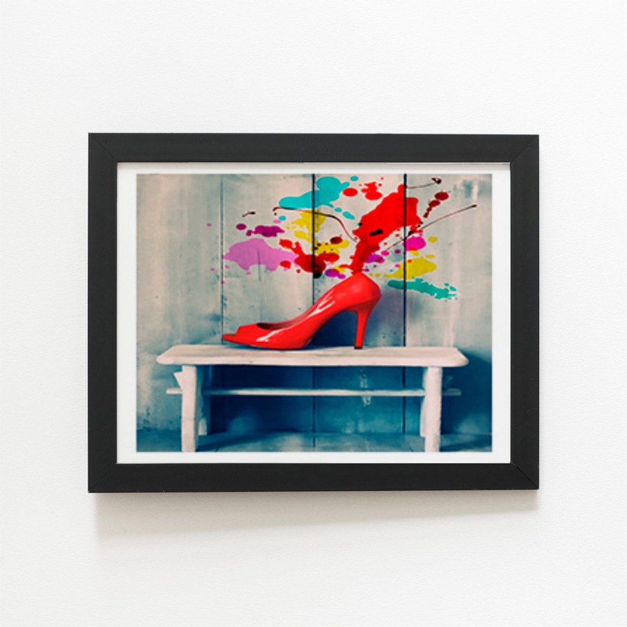 Click to view product details and reviews for Retro Red Shoes Art Prints 8 X 10 Black Frame.